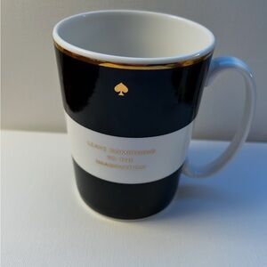 Kate Spade Simply Sparkling Mug with Black and White Design